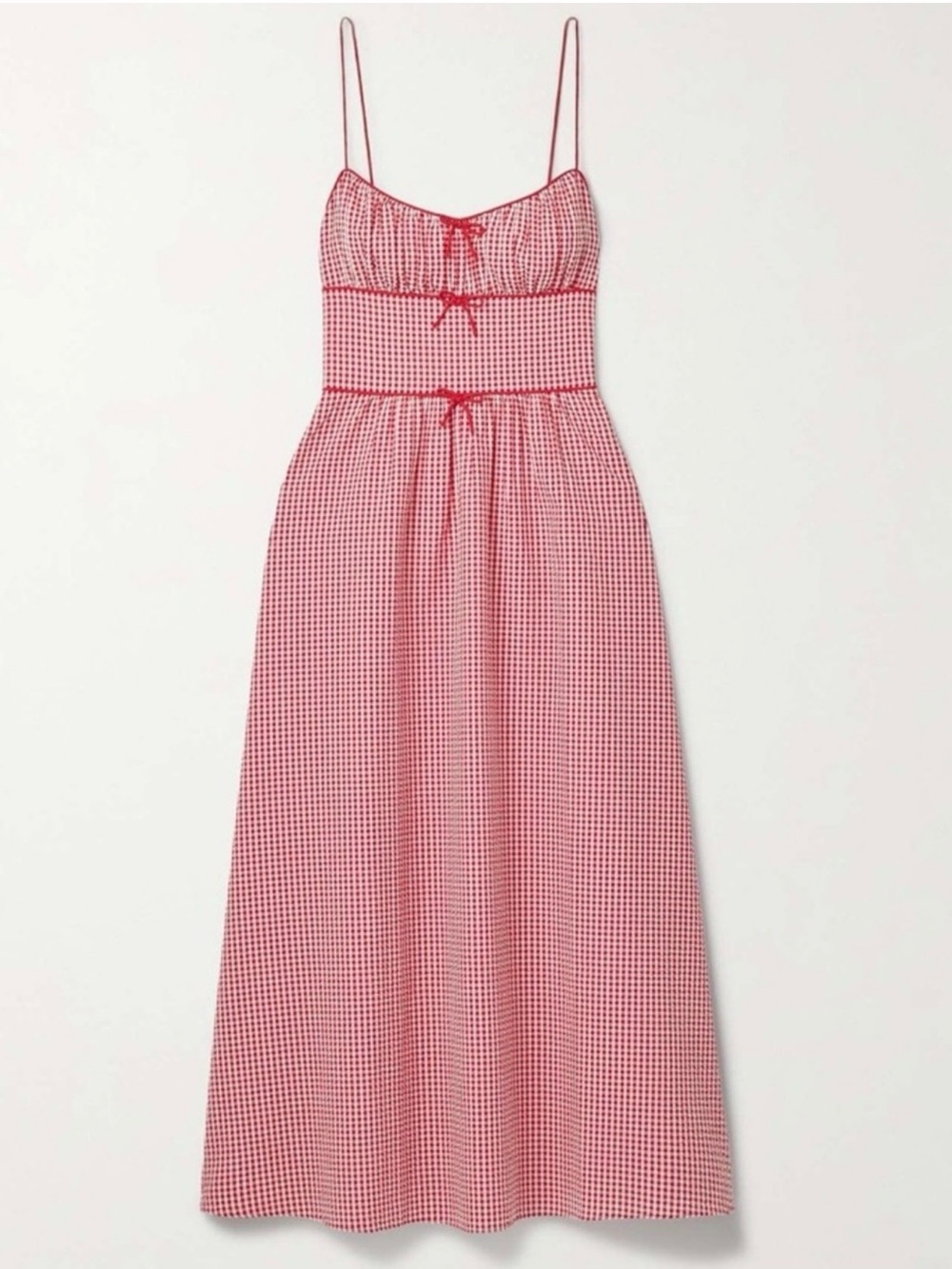 House of Harlow 1960 Red Gingham Maxi Dress